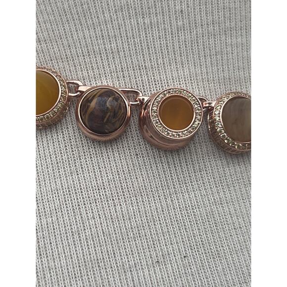 Eddie Borgo Necklace Collage Hematite & Quartz Gold Plated Cabochon Collar $800 - Picture 7 of 14